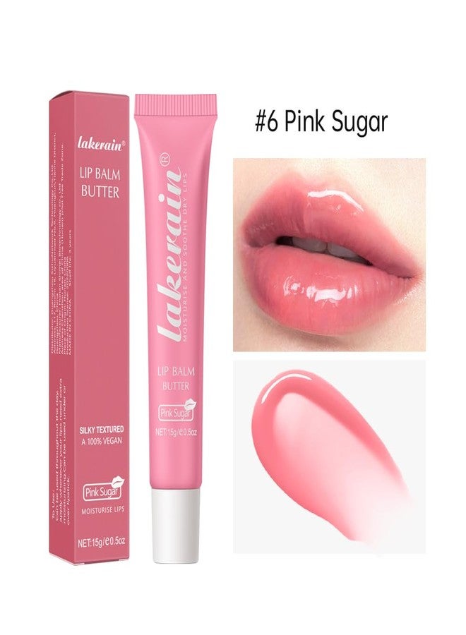 BAISEN DIARY Lip Butter Balm - Ultra-Hydrating, Nourishing Lip Care with Natural Ingredients, Shea Butter & Olive Oil, Soothes & Softens Dry Lips (#6 Pink Sugar, 1 - Image 2