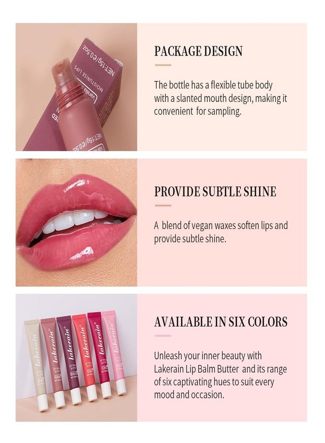 BAISEN DIARY Lip Butter Balm - Ultra-Hydrating, Nourishing Lip Care with Natural Ingredients, Shea Butter & Olive Oil, Soothes & Softens Dry Lips (#6 Pink Sugar, 1 - Image 4