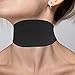 BODHIS 2 Pcs Trach Covers for Tracheostomy Tube Holder Adjustable Tracheostomy Supplies Dust Proof Shield Neck Trach Cover Band Reusable Tracheostomy Care Kits for Men and Women Black Beige - Image 4