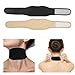 BODHIS 2 Pcs Trach Covers for Tracheostomy Tube Holder Adjustable Tracheostomy Supplies Dust Proof Shield Neck Trach Cover Band Reusable Tracheostomy Care Kits for Men and Women Black Beige - Image 1