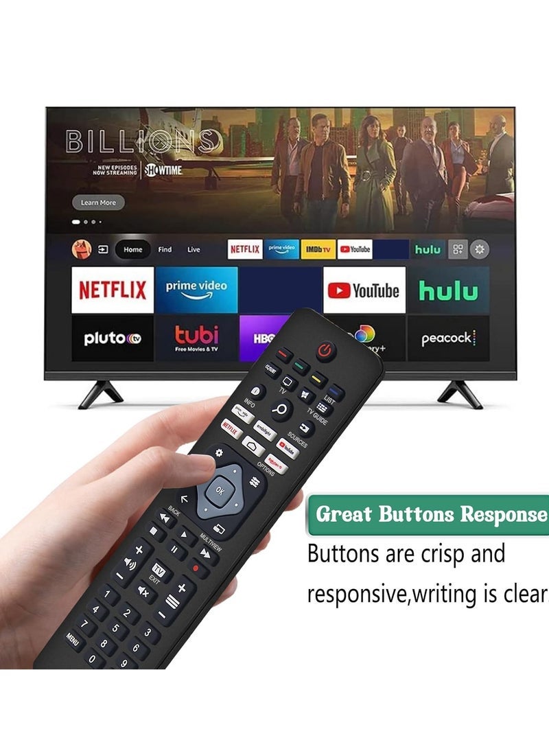 PopZa Universal Remote Control for Philips TV – Compatible with All Philips Smart LED LCD HD 3D TVs – Includes Netflix and YouTube Buttons with Battery Included - Image 5