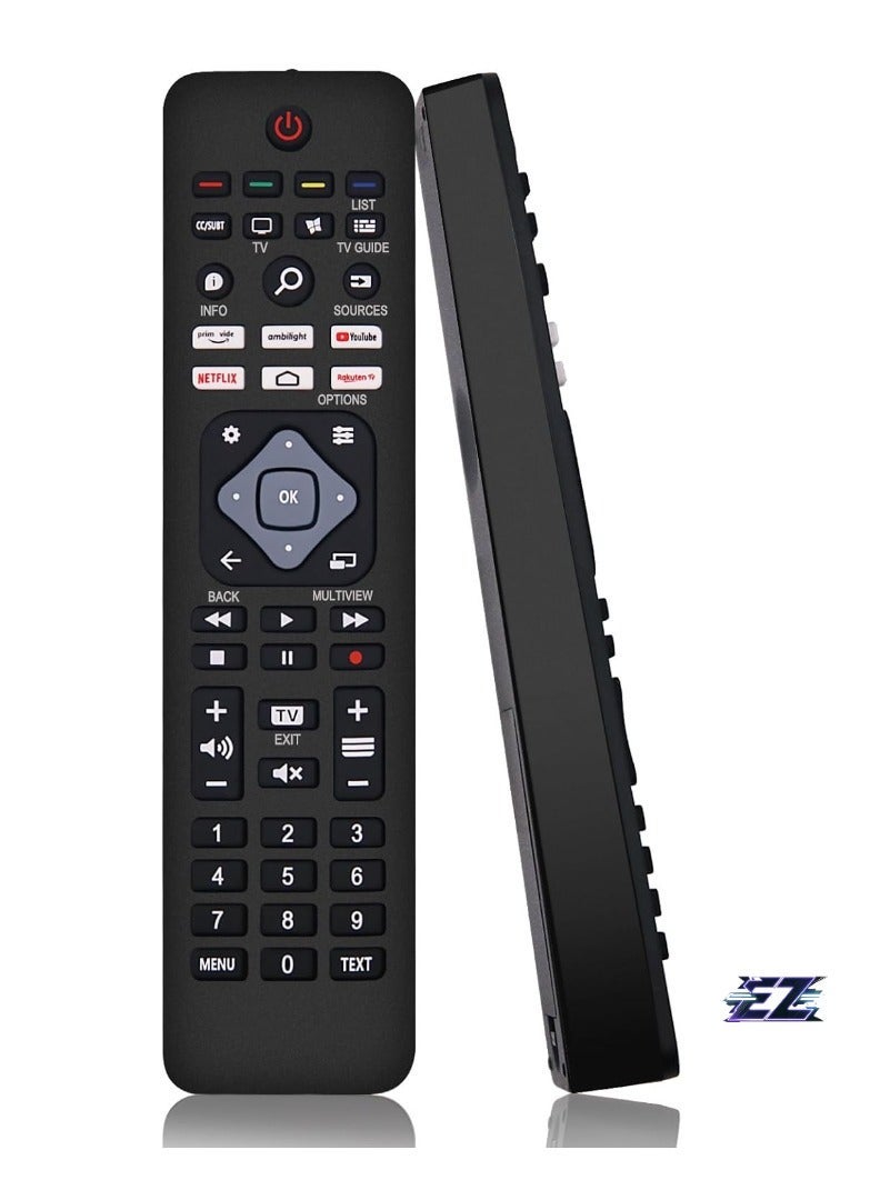 PopZa Universal Remote Control for Philips TV – Compatible with All Philips Smart LED LCD HD 3D TVs – Includes Netflix and YouTube Buttons with Battery Included - Image 2