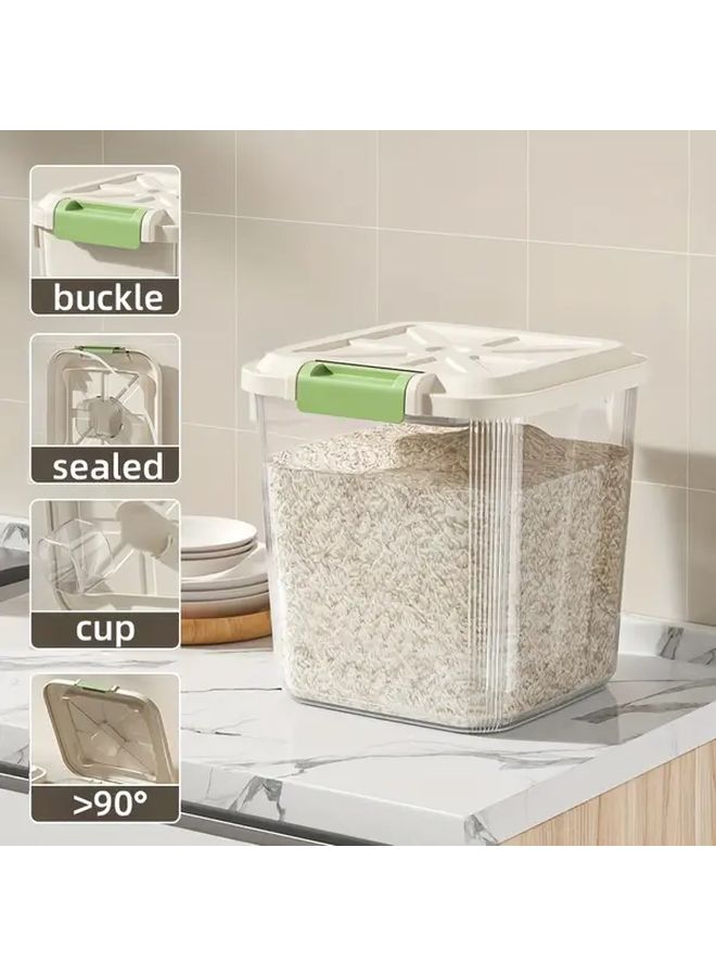 Advanced Sealed 5KG Food Storage Container Moisture Proof Pest Resistant With Measuring Cup BPA Free - Image 2