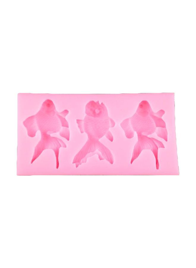 NIBEMINENT Goldfish Shaped Silicone Mould Pink 160x84x15centimeter  - Image 1