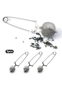 Oasisgalore 3 Pcs Stainless Steel Tea Strainers with Handle, Portable Tea Filters for Loose Tea  - Image 2