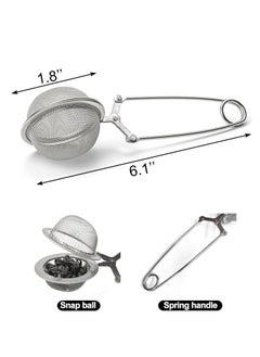 Oasisgalore 3 Pcs Stainless Steel Tea Strainers with Handle, Portable Tea Filters for Loose Tea  - Image 4