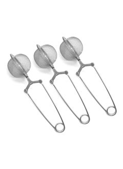 Oasisgalore 3 Pcs Stainless Steel Tea Strainers with Handle, Portable Tea Filters for Loose Tea  - Image 1