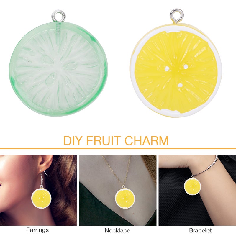 10Pcs Resin Slice Charms Pendants for Necklace Bracelet Earring Jewelry - Image 2