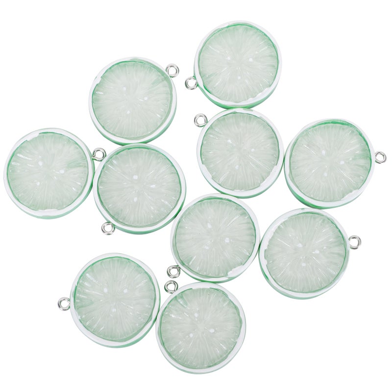10Pcs Resin Slice Charms Pendants for Necklace Bracelet Earring Jewelry - Image 1