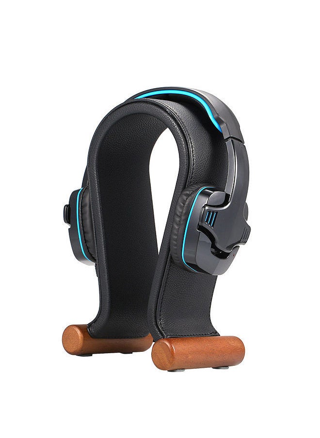 SAMDI - Leather Headphone Stand Universal Gaming Headset Holder Headphone Support - Image 1