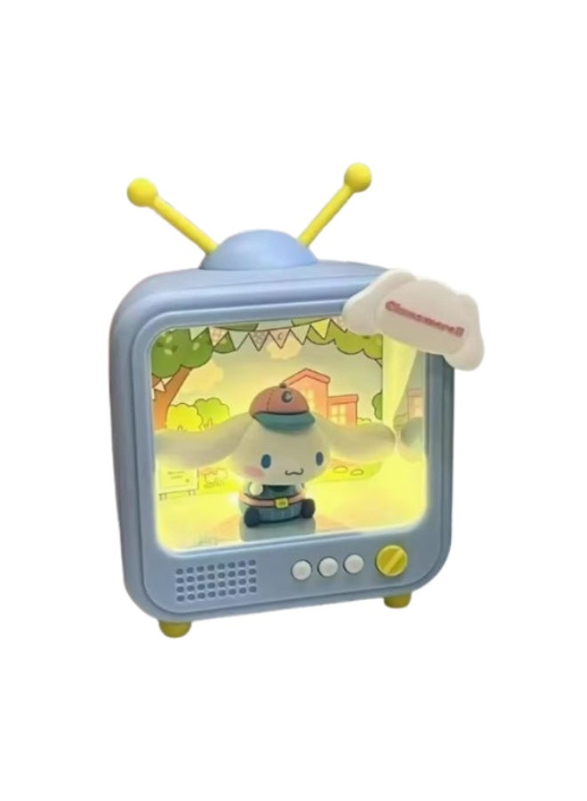 Sanrio Cinnamoroll Kuromi Retro TV Night Light – Cute LED Lamp for Kids' Room & Gifts  - Image 1
