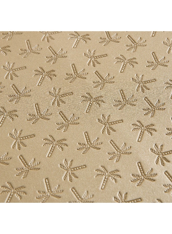 Home Box Palm Embossed Placemat - Gold - 30x45 cm - Image 2