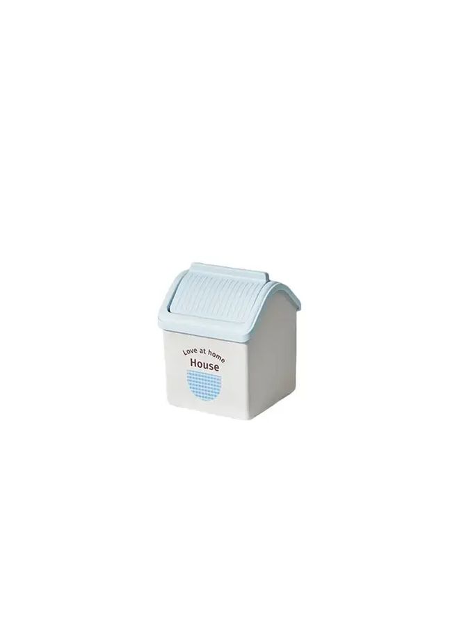 Macaron Blue Desktop Storage Bin With Removable Lid For Home Office Decor Gift - Image 4