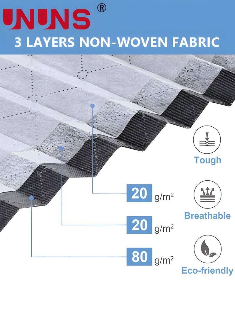 UNUNS 100L Under Bed Storage Bags,Underbed Storage Containers With Reinforced Handles,Large Capacity Clothes Storage Bags,Foldable Storage Organizer For Blanket Pillows Clothes And Quilts,2 Packs  - Image 5