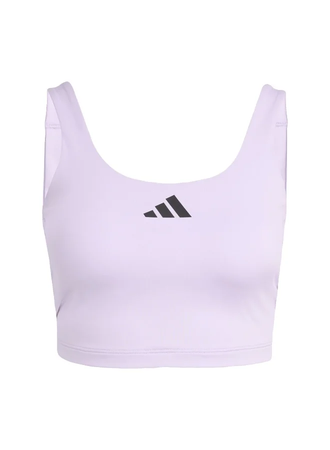 Adidas Optime Bra Tank Purple Training Tops For Women XS