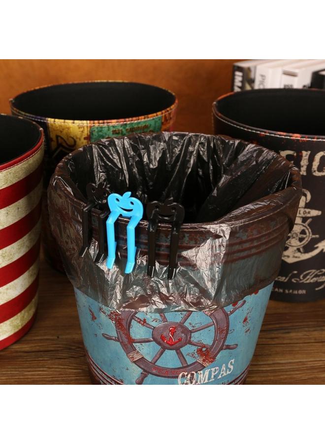 Bluejw Factory Wholesale Creative British Leather Round Large Trash Bin Household Simple Coverless Trash Bin Vintage Trash Bin - Image 5