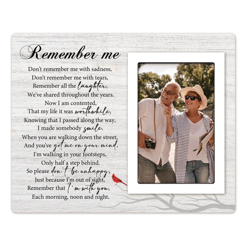 Milcier Sympathy Gifts for Loss of Loved One - Memorial Picture Frame 4x6 Photo - Memorial Gifts for Loss of Mother Father - in Memory of Loved One Gifts  Condolences Grief Bereavement Gifts Sympathy Frame - Image 1