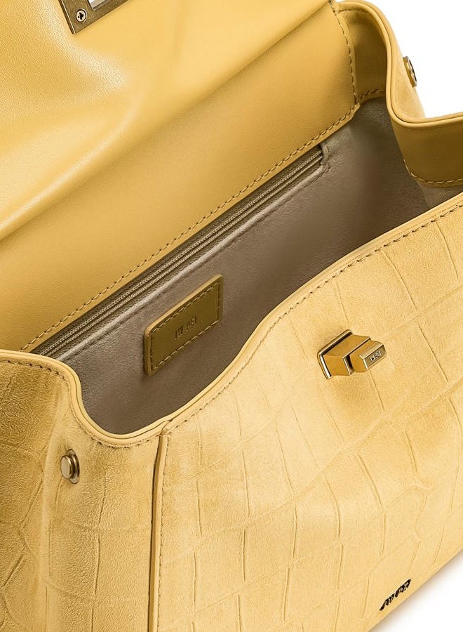 JW PEI Women's Lucia Classic Top Handbag, Yellow, Medium - Image 4