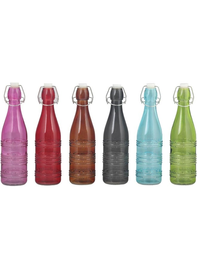 Servewell Glass Bottle with Painting Color