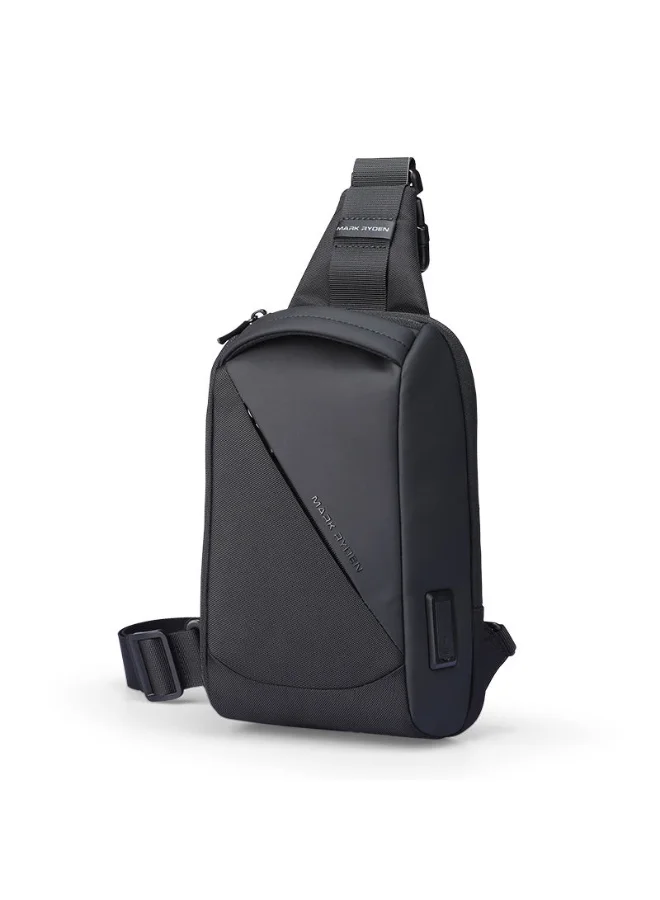 مارك رايدن مارك RYDEN MR 127 حقيبة كروسبودي، سلسلة خط الضوء، منفذ شحن USB، حماية RFID، نسيج أكسفورد مقاوم للماء، خفيف الوزن 0.38 كجم