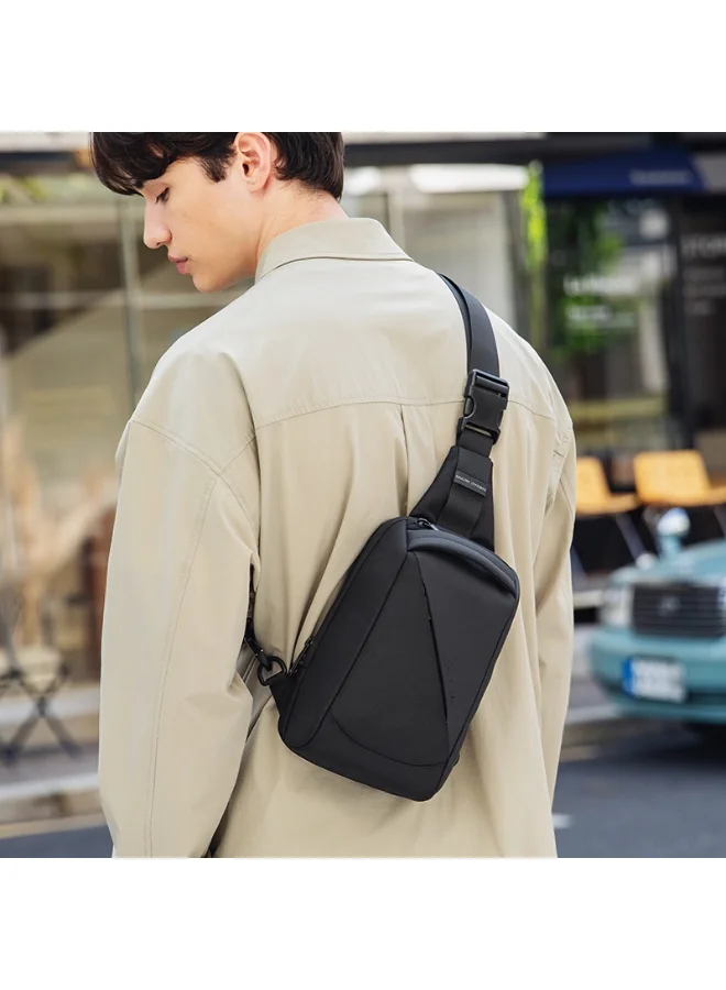 مارك رايدن مارك RYDEN MR 127 حقيبة كروسبودي، سلسلة خط الضوء، منفذ شحن USB، حماية RFID، نسيج أكسفورد مقاوم للماء، خفيف الوزن 0.38 كجم