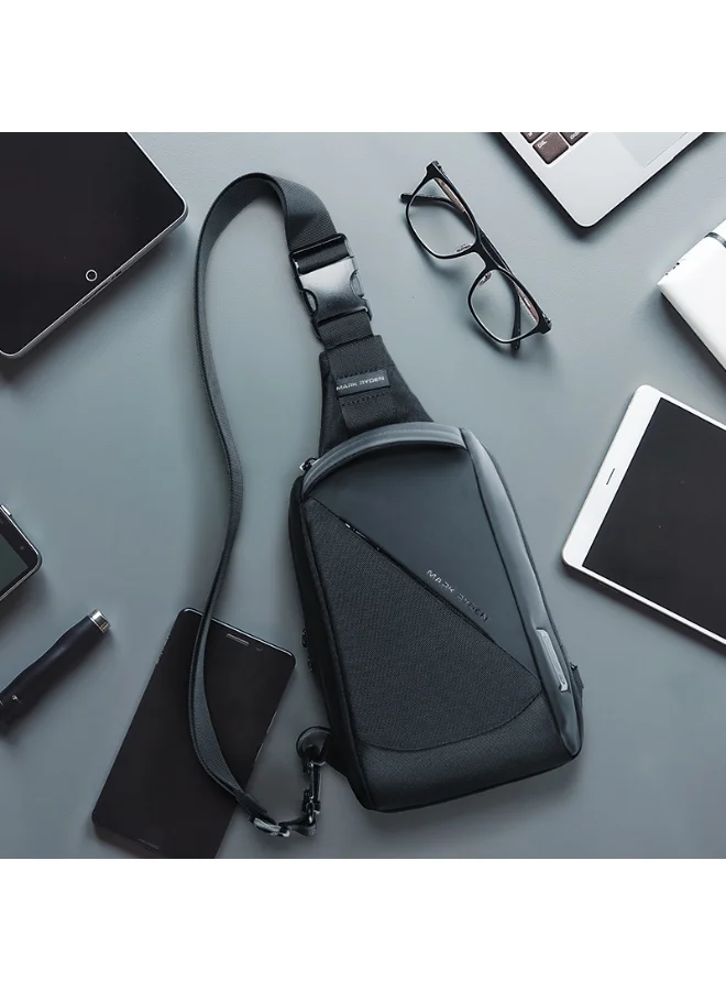 MARK RYDEN MARK RYDEN MR 127 Crossbody Bag,Light Line Series,USB Charging Port,RFID Protection, Waterproof Oxford Fabric, Lightweight 0.38kg