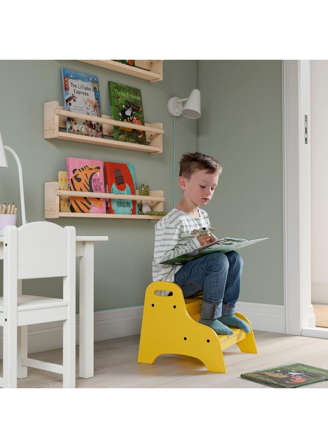 Zaboon Children's step stool, yellow, 40x38x33 cm - Image 5