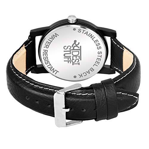 SWADESI STUFF Men Leather Watch Series Analog Men's Watch (Multi-Colour Dial Multi Colored Strap) - Image 4