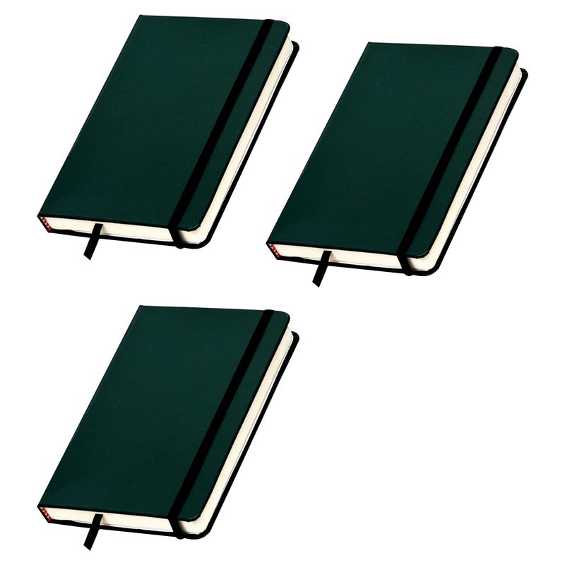 COI Set of 3 Green | Un-Ruled A5 Notebook Diary | (5.5 X 8.5 Inches) | 80 GSM | 240 Pages.…… - Image 1