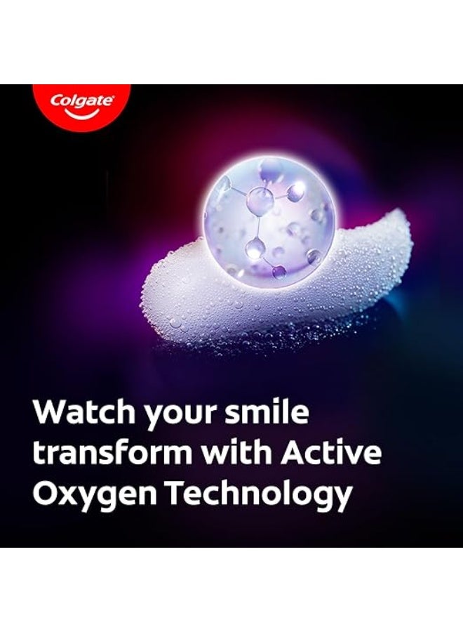 Colgate Visible White O2, Teeth Whitening Toothpaste (50g) for noticeably whiter teeth starting in 3 days with Active Technology, Enamel Safe Teeth Whitening & Fresh Breath - Image 4