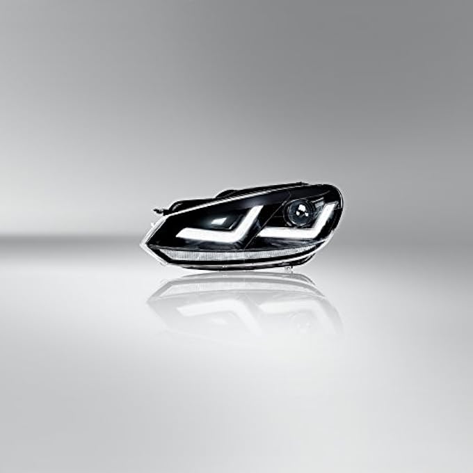 أوسرام مصباح أمامي Ledhl102Bk زينون محدث لسيارة جولف 6 الإصدار الأسود من ليدريفينج زينارك، بما في ذلك ضوء التشغيل النهاري LED، 12 فولت، صندوق كرتوني لسيارة ركاب، وحدتان - Image 4