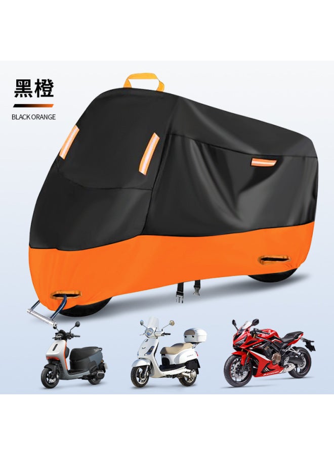 Motorcycle Cover Sunscreen Rain Cover Silver Coated 210d Electric Car Clothing Bicycle Dustproof Sunshade