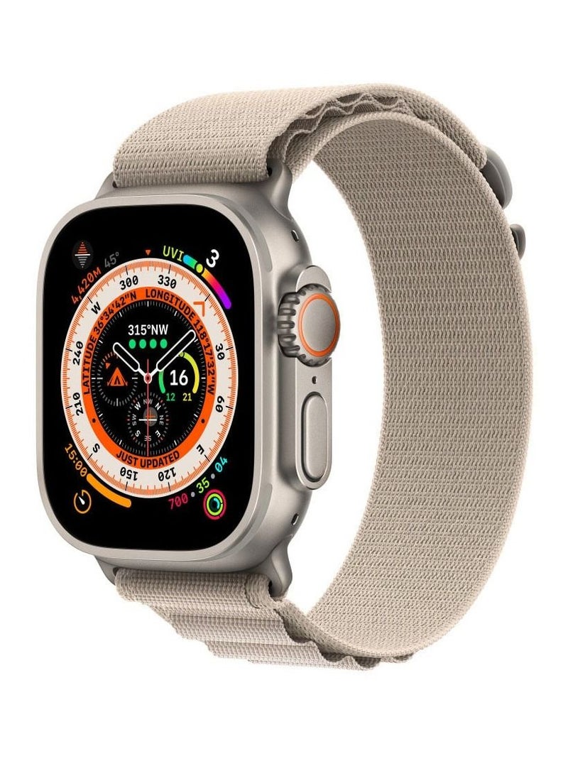 CATANES - Alpine Loop Band 49mm 45mm 44mm for Apple Watch Series Ultra/8/SE/7/6/5/4/3/2/1 Nylon Woven Textile Loop Sport Strap Wristband Stone White - Image 1