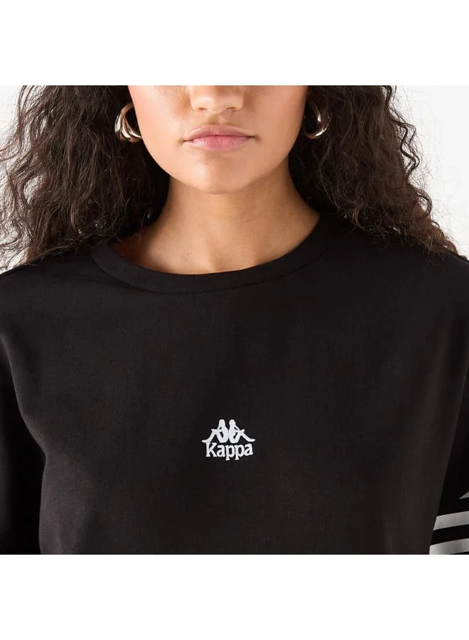 Kappa Kappa Logo Detail T-shirt Dress with Short Sleeves
