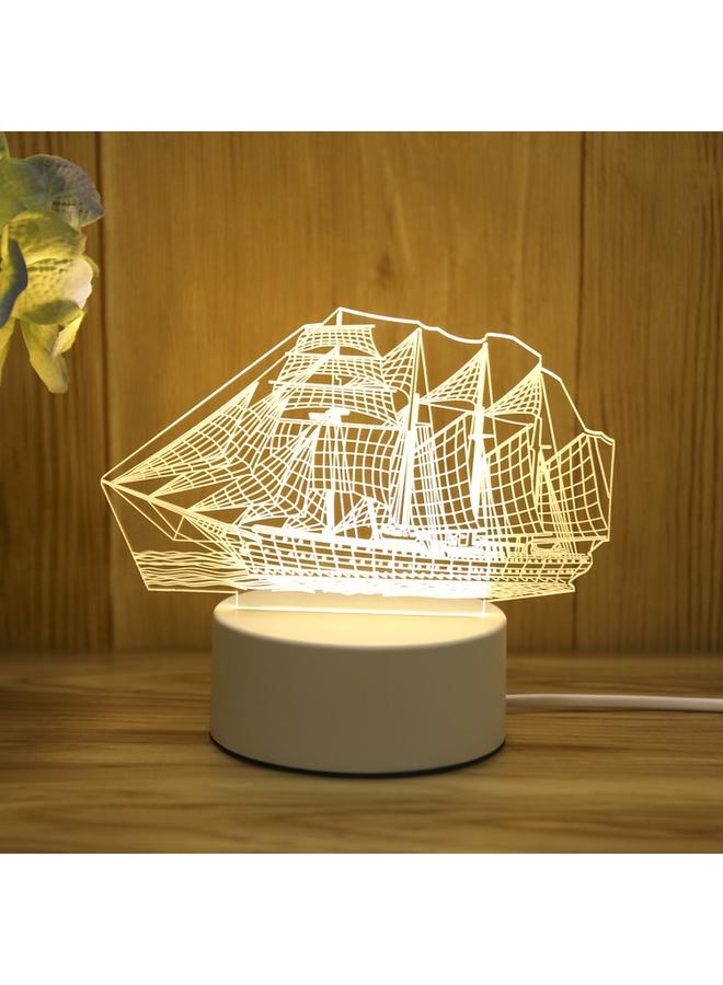 الأزرق جي دبليو إضاءة ليلة عيد الميلاد ثلاثية الأبعاد للإضاءة المضيئة الإبداعية - Image 1