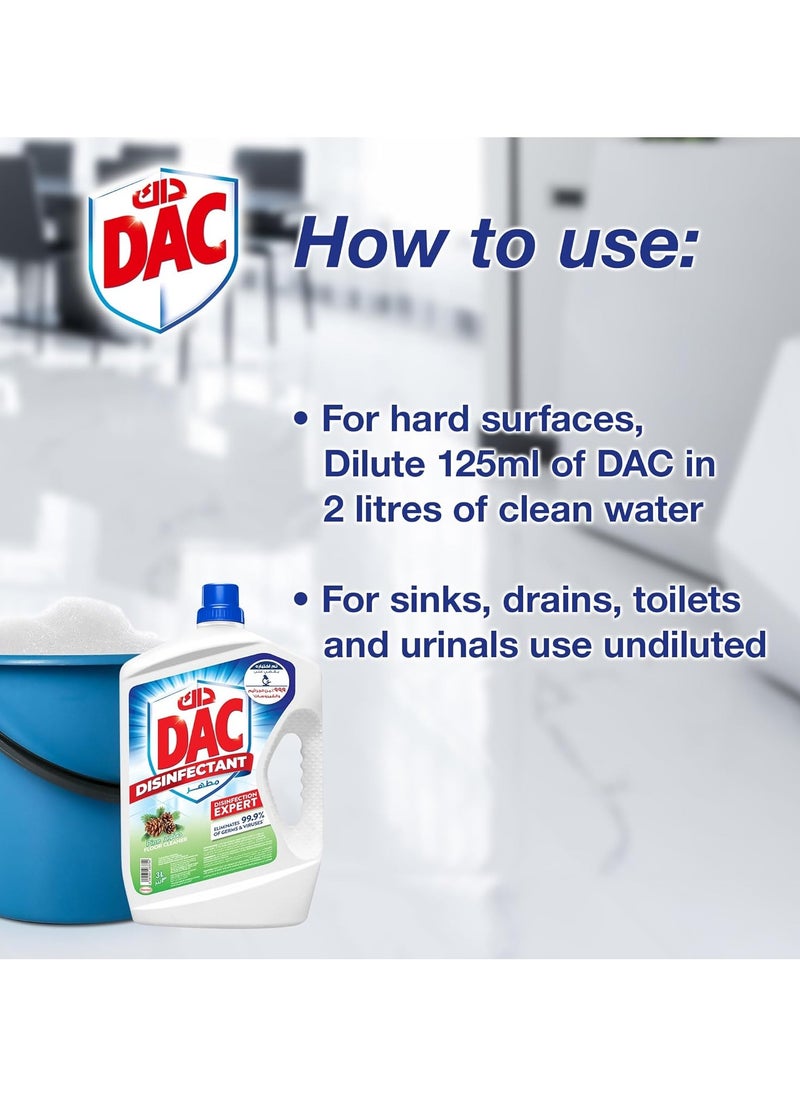 Dac Dac Disinfectant Pine Liquid Cleaners, 3L  - Image 2