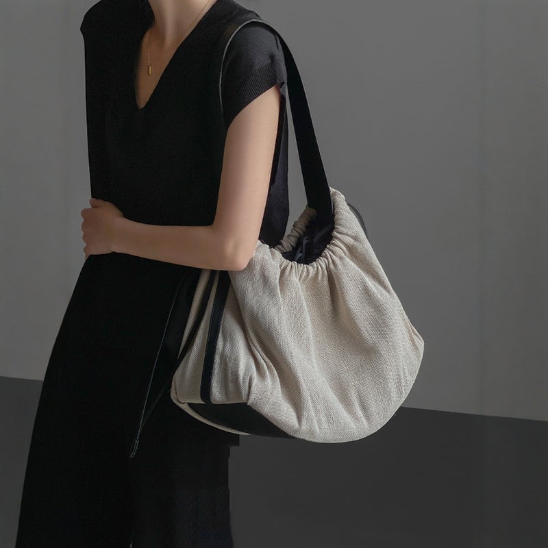 حقيبة كانفاس خفيفة كبيرة السعة للكتف والعرضية للسفر - Image 2
