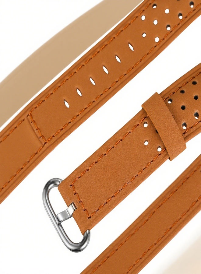 فورسينينج ساعة رجالية أوتوماتيكية ميكانيكية بحزام جلدي، تصميم كلاسيكي بمينا هيكلي، ساعة يد مضيئة - Image 4