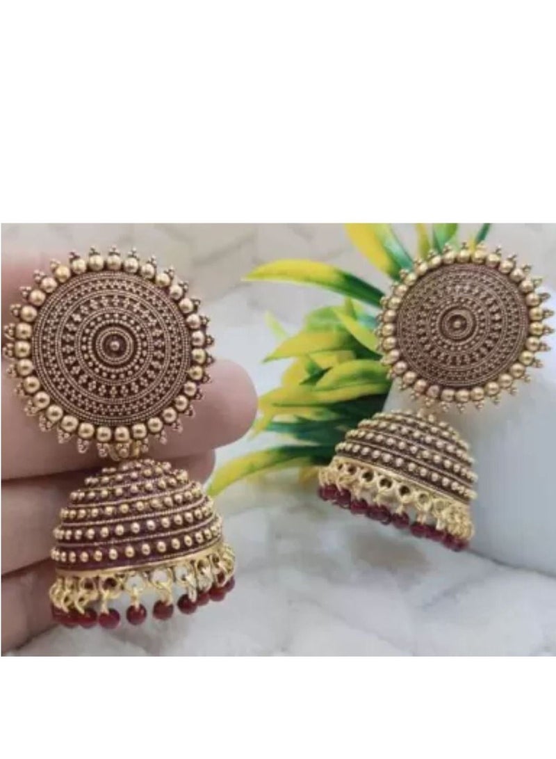 Stylish Meenakari Traditional Jhumka Traditional Earring for Women - Image 2