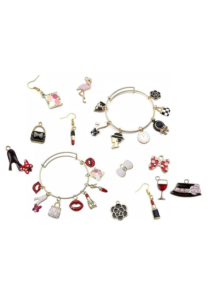 SYOSI 17 Pack Leather Sandals Shoe Accessory Shiny Jewelry, Luxury Fashion Rhinestone Shoe Jewelry Accessory for Women Girls - Image 5