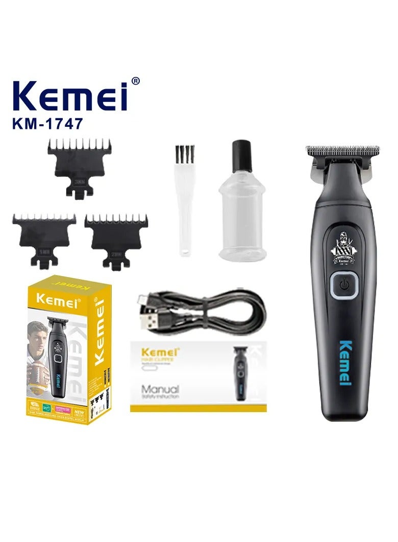 Kemei Cordless Hair Trimmer – 1500 mAh Battery, 180 Min Runtime, USB-C Recharge, LED Indicator & Professional Cutter Head Multicolour - Image 1