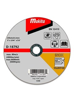 Makita Makita Thin Cutting Wheel D-18792 WA36R 230mm  - Image 1
