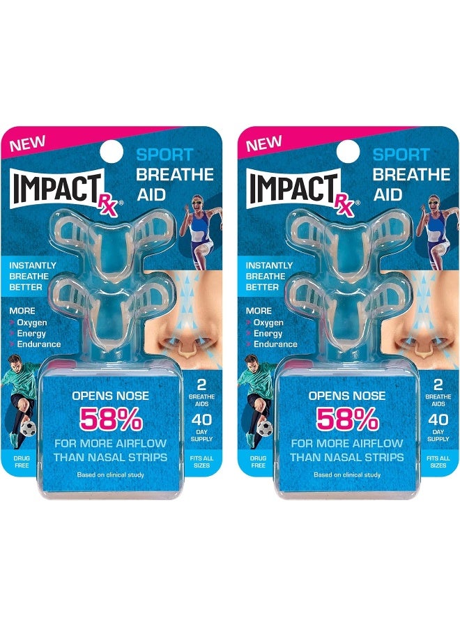 SleepRight Sport Intra-Nasal Breathe Aids from SleepRight Breathing Aids for Sports Nasal Dilator for Athletes - Image 1