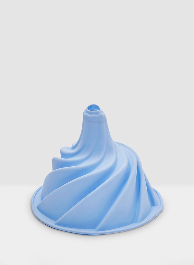 نيبمينينت قالب كيك حلزوني مصنوع من السيليكون لون أزرق 24x9سنتيمتر - Image 1