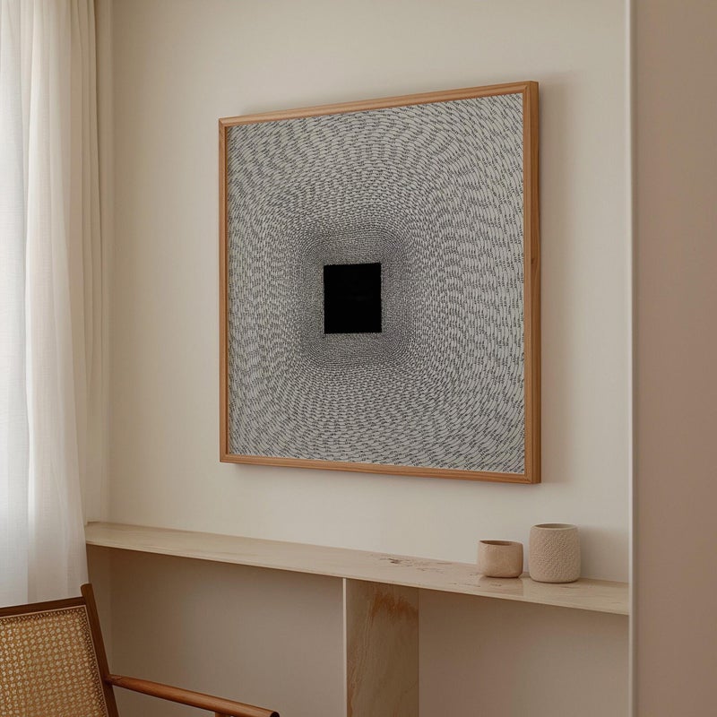 TNESSENTIAL Abstract Kaaba Canvas Print – Modern Islamic Wall Art - Image 4