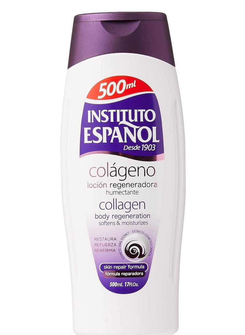 Instituto Espanol Avena Instituto Espanol Collagen body regeneration softens Moisturizes, Locion de Colageno 500ml - Image 1