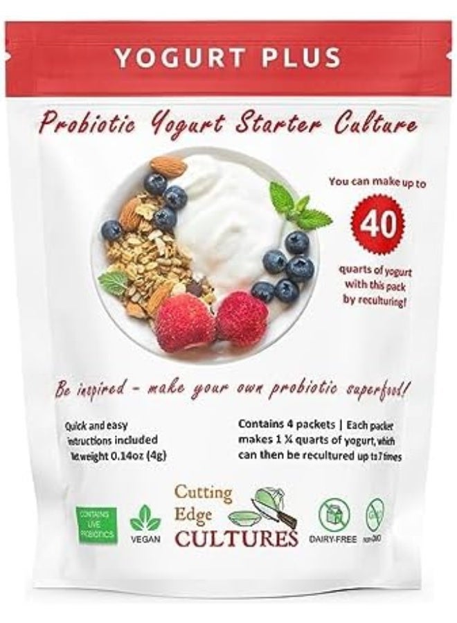 Cutting Edge Cultures Yogurt Plus Probiotic L. Reuteri B. Longum L Plantarum Starter 4 Grams 4 Packets - Image 5
