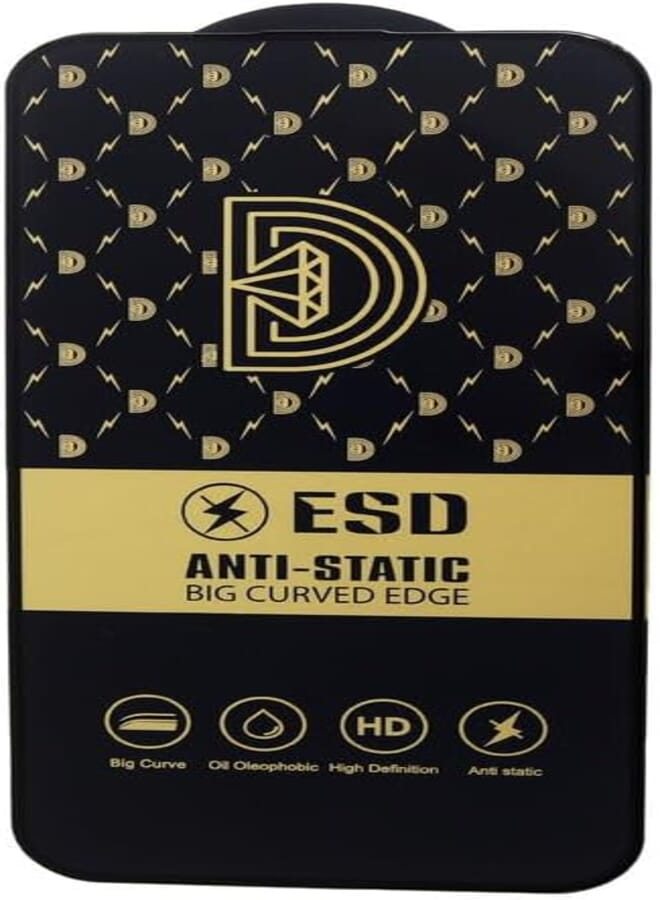HD Glass Screen Protector For Apple iPhone 15 Plus, Black MO-N-171