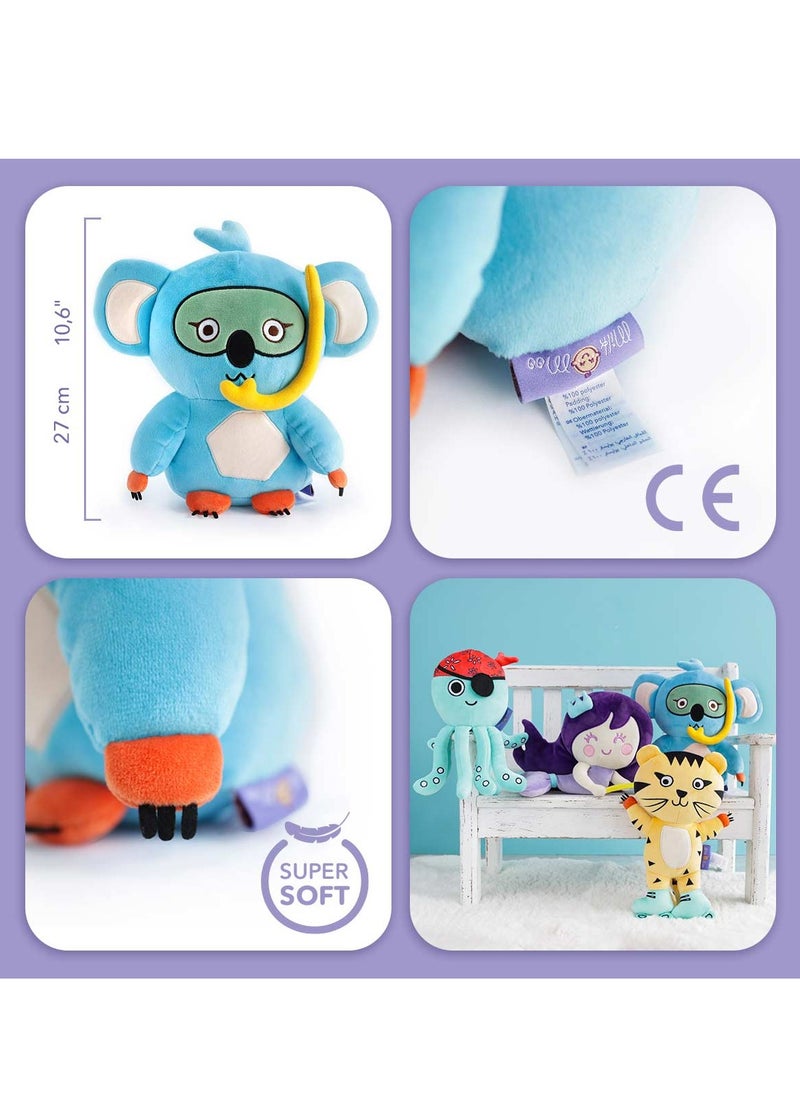 Milk & Moo Milk&Moo Cool Koala Plush Toy, Cute Super Soft Toys, Perfect for Playing and Snuggling, Safe for Children, 100% Polyester, 10.6 inches  - Image 5