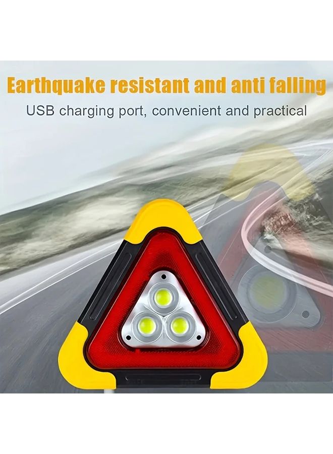 Solar Powered Led Triangle Signal Camping Lamp - Image 4